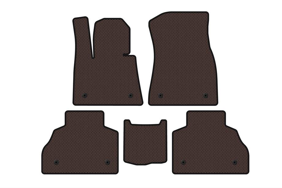 BMW X7 G07 2019- Rubber floor mats Carsuit (2 rows, brown) Image