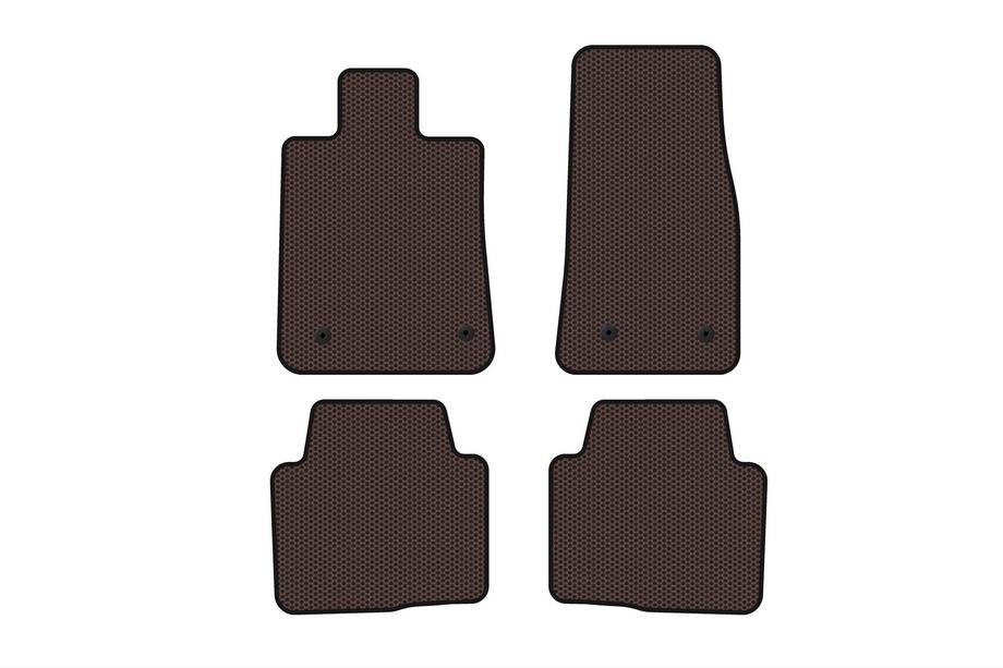 Cadillac CTS 2013-2019 Rubber floor mats Carsuit (2013+, brown) Photo 1