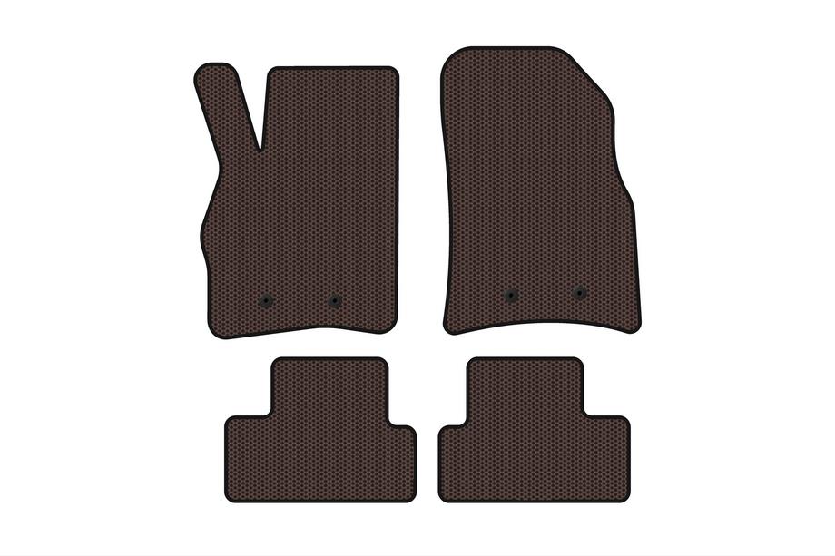 Cadillac ELR 2013-2016 Rubber floor mats Carsuit (Coupe, brown) Image