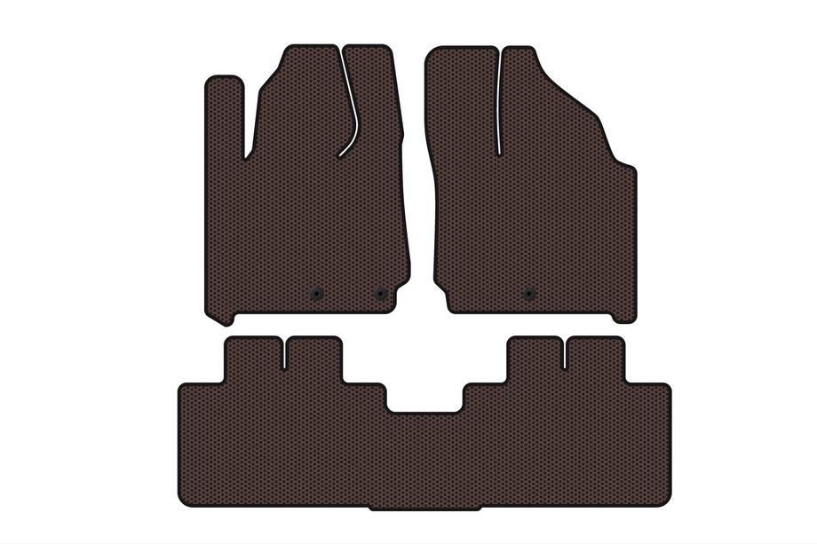 Cadillac SRX 2010-2016 Rubber Floor Mats Carsuit (brown) Image
