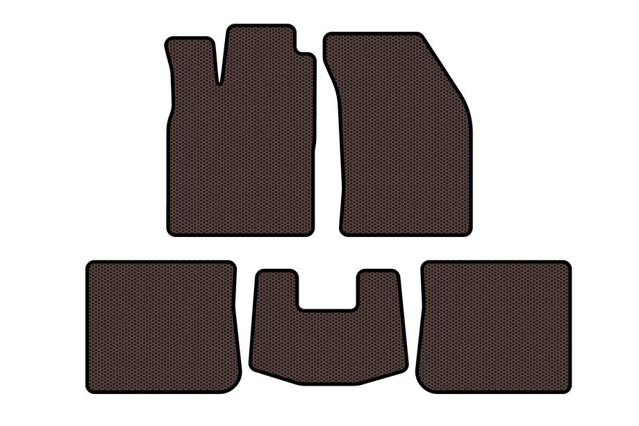 Chery Elara/Alia/Fora/A5 2006- Rubber Floor Mats Carsuit (SD, Brown) Image