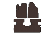 Jetour X70 2018- Rubber floor mats Carsuit (2 rows, brown) photo 1