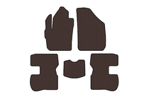 Chery Kimo 2007-2015 Rubber Floor Mats Carsuit (Brown) photo 1