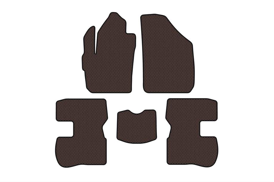 Chery Kimo 2007-2015 Rubber Floor Mats Carsuit (Brown) Image