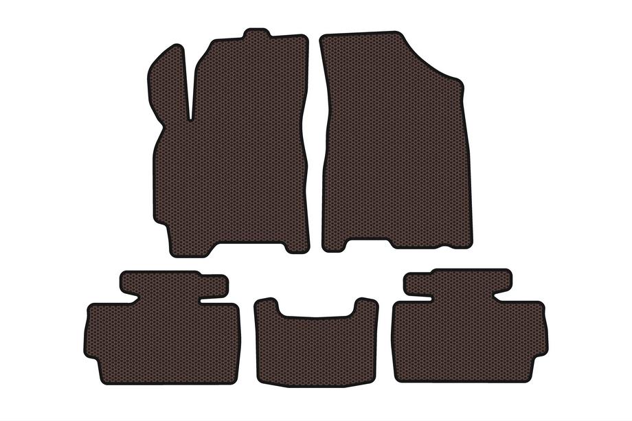 Chery Tiggo 2 2014- Rubber Floor Mats Carsuit (Brown) Image