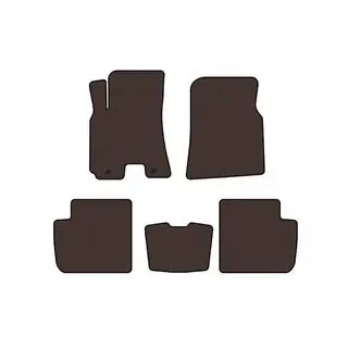 Rubber Floor Mats Carsuit (Brown) photo 1
