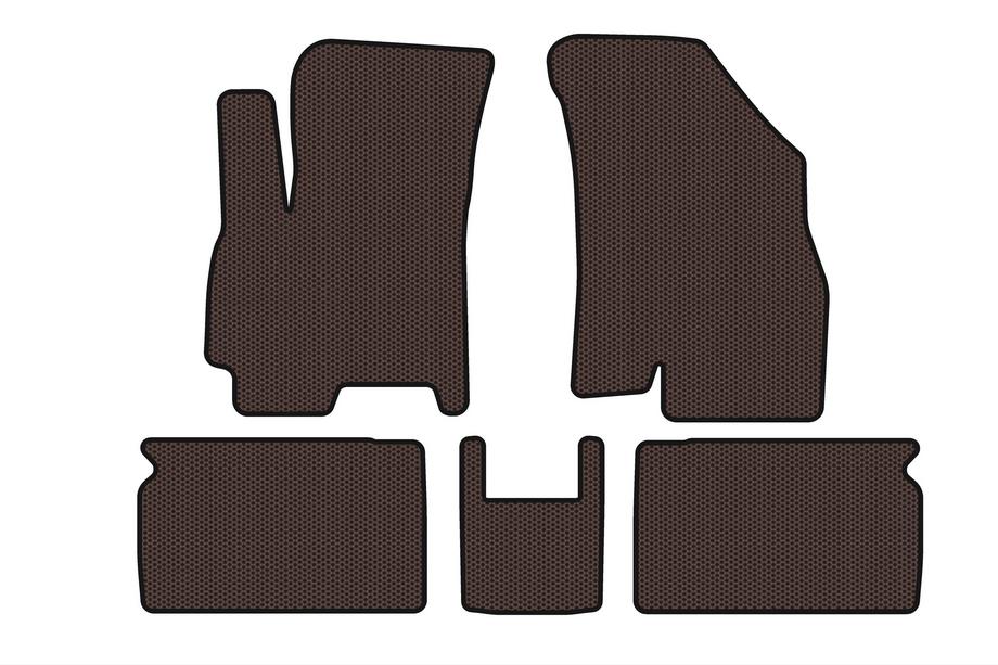 Chery Tiggo 4 2017- Rubber Floor Mats Carsuit (Brown) Image