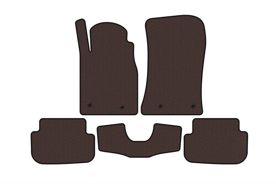 Chevrolet Camaro 2009-2015 Rubber Floor Mats Carsuit (Brown) Image
