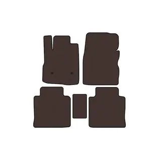 Rubber floor mats Carsuit (2009-2015, brown) photo 1