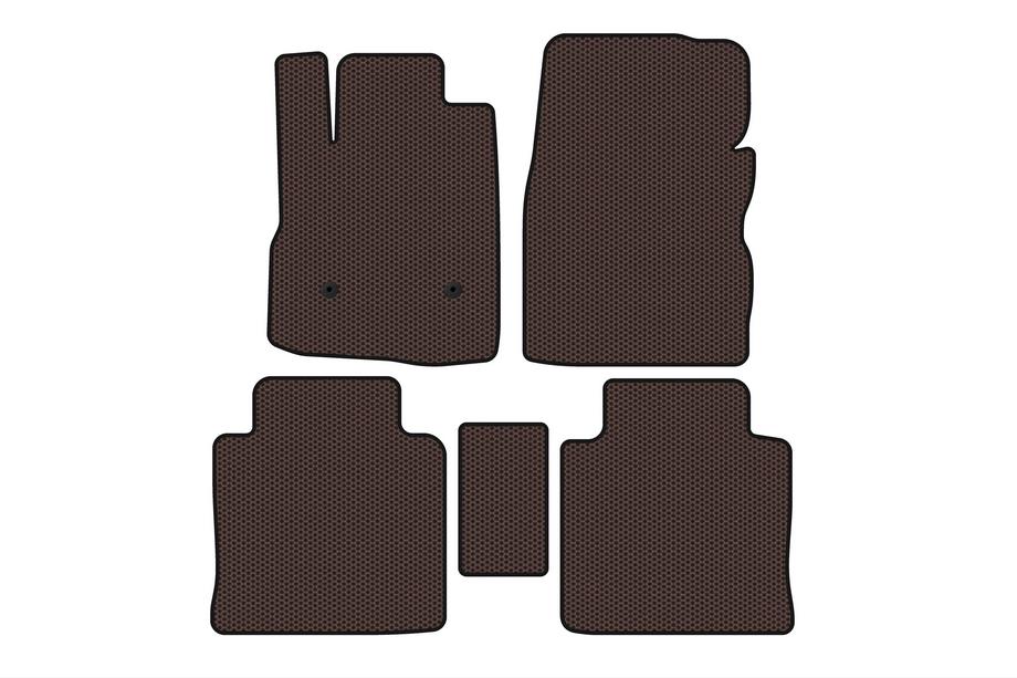 Chevrolet Equinox 2009-2016 Rubber floor mats Carsuit (2009-2015, brown) Photo 1