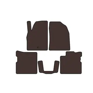 Rubber Floor Mats Carsuit (Brown) photo 1