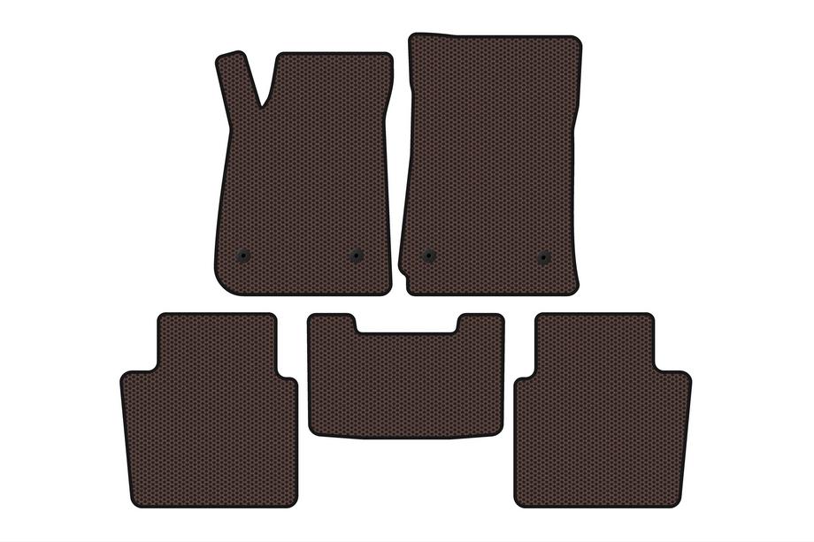 Chevrolet Impala 2013-2020 Rubber Floor Mats Carsuit (SD, Brown) Image