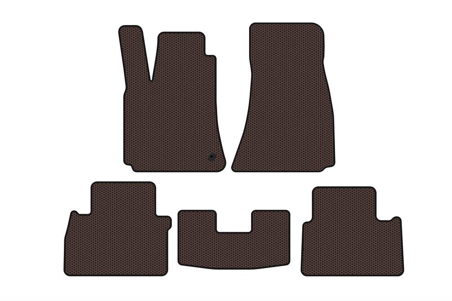 Chrysler C300 2004-2011 Rubber Floor Mats Carsuit (SD, Brown) Image