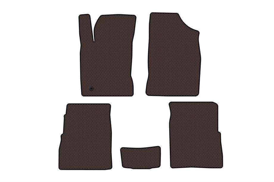Chrysler PT Cruiser 2000-2010 Rubber floor mats Carsuit (HB, 5-door, Facelift, brown) Image