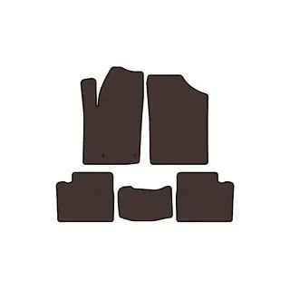Rubber Floor Mats Carsuit (Brown) photo 1