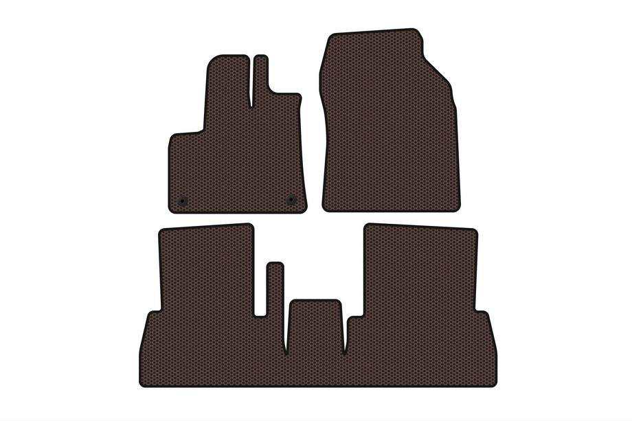 Citroen Berlingo/Multispace 2018- Rubber floor mats Carsuit (manual transmission, brown) Image