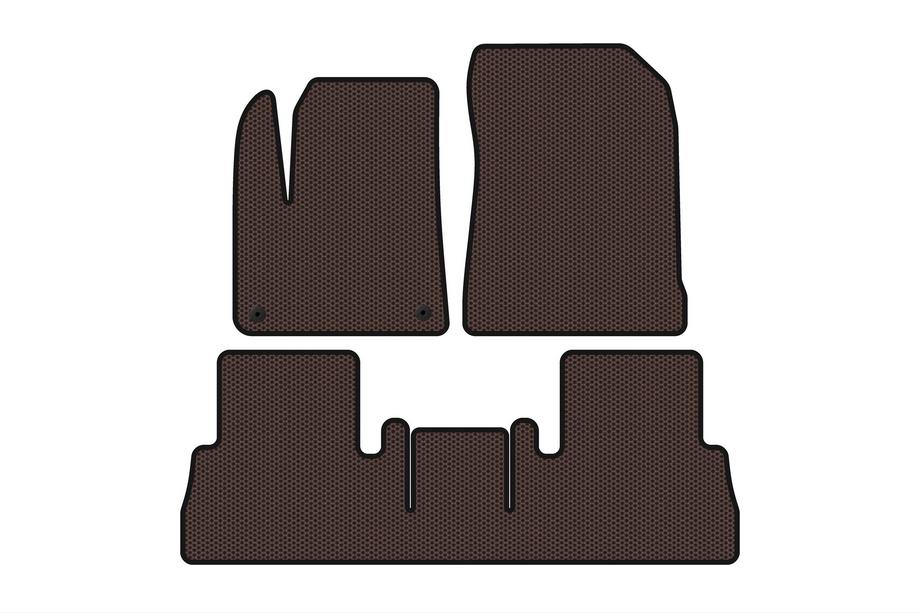 Citroen Berlingo/Multispace 2018- Rubber floor mats Carsuit (Brown, Maxi) Image