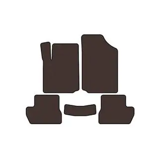Rubber Floor Mats Carsuit (Brown) photo 1