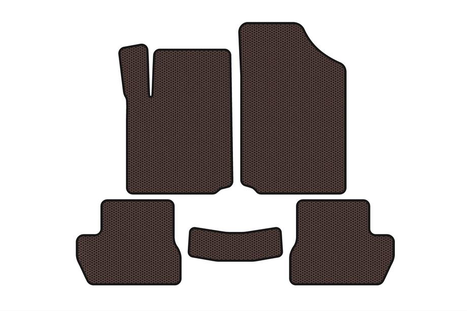 Citroen C-2 2003-2009 Rubber Floor Mats Carsuit (Brown) Image