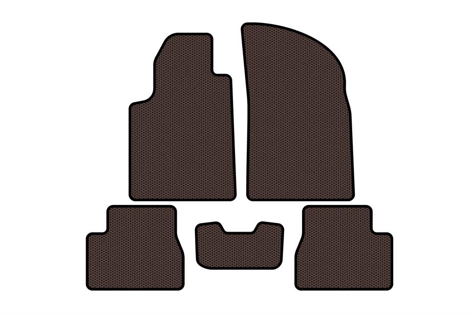Citroen C-3 2002-2009 Rubber Floor Mats Carsuit (Brown) Image