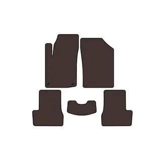 Rubber floor mats Carsuit (HB, brown) photo 1