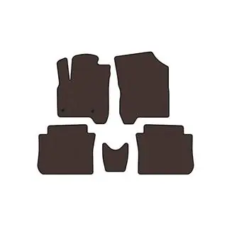 Rubber Floor Mats Carsuit (Brown) photo 1