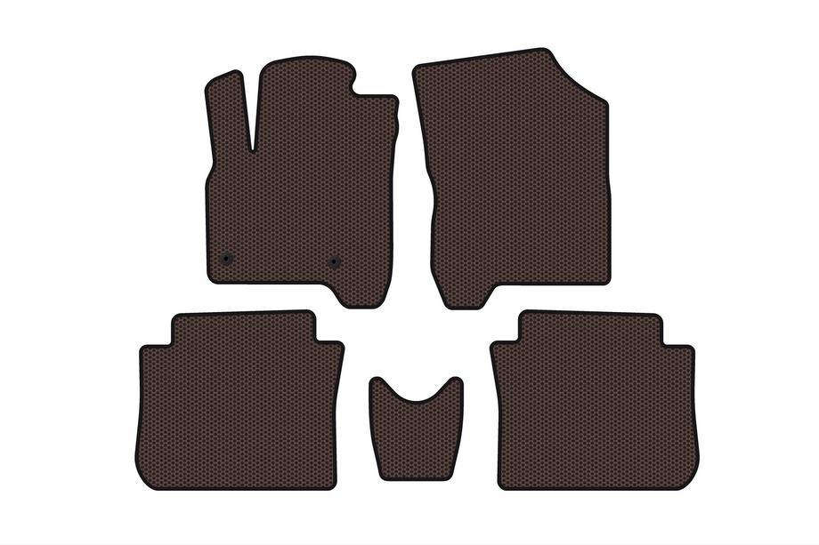 Citroen C-3 Picasso 2010-2017 Rubber Floor Mats Carsuit (Brown) Photo 1