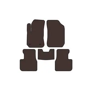 Rubber Floor Mats Carsuit (Brown) photo 1