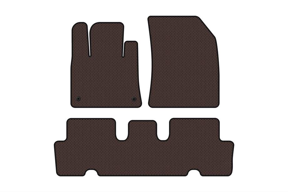 Citroen C-4 Picasso 2013–2022 Rubber Floor Mats Carsuit V1 (2 Rows, Brown) Image