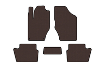 Citroen DS-4 2010-2015 Rubber Floor Mats Carsuit (HB, Pre-Facelift, Brown) photo 1