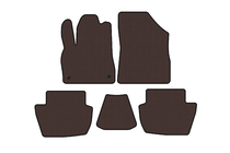 Citroen DS-5 2011-2015 Rubber floor mats Carsuit (HB, Hybrid/Automatic, brown) photo 1