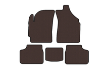 Daewoo Matiz 2009-2015 Rubber Floor Mats Carsuit (Brown) photo 1