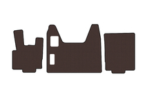 DAF XF95 2002-2006 Rubber Floor Mats Carsuit (Brown) photo 1