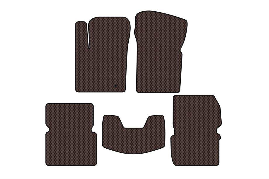 Dodge Avenger 2007-2014 Rubber Floor Mats Carsuit (Brown) Image
