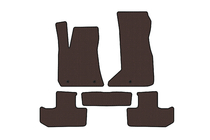 Dodge Challenger 2008-2023 Rubber floor mats Carsuit (Coupe, brown) photo 1