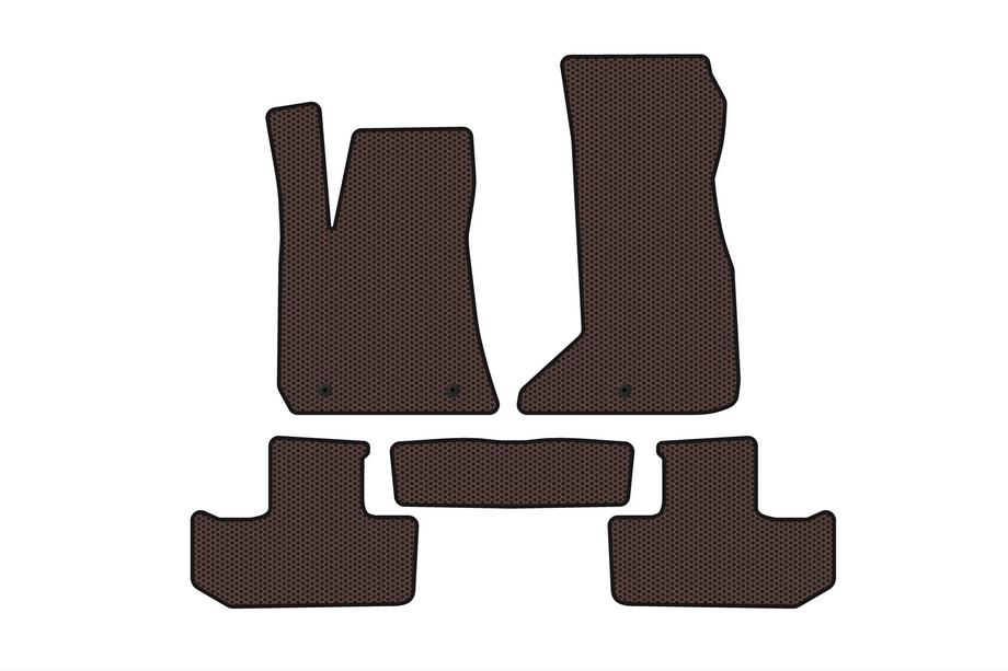 Dodge Challenger 2008-2023 Rubber floor mats Carsuit (Coupe, brown) Image
