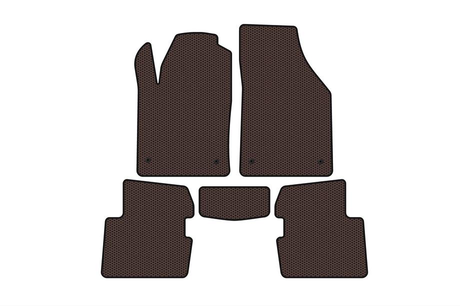 Dodge Dart 2012-2017 Rubber Floor Mats Carsuit (SD, Brown) Image