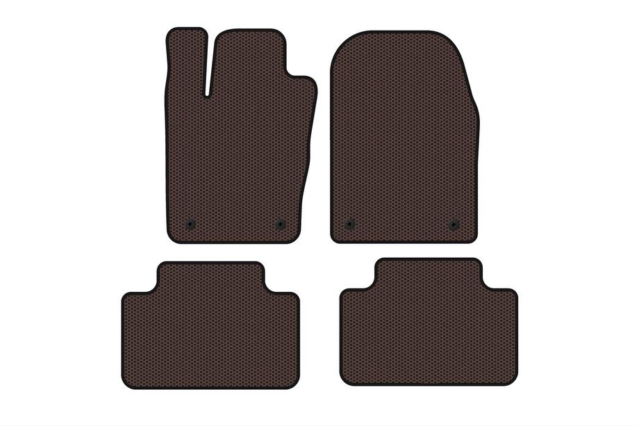 Dodge Durango 2010- Rubber Floor Mats Carsuit (Brown) Photo 1