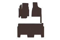 Dodge Grand Caravan V 2008-2020 Rubber Mats Carsuit (2008-2020, 2 Rows, 8-Seater/SXT Trim, Brown) photo 1