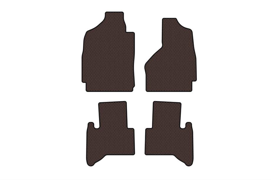 Dodge RAM (DR/DH/D1/DC/DM) 2002–2009 Rubber floor mats Carsuit (2002-2009, brown) Image