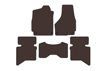 Dodge RAM (DS/DJ/D2) 2009–2024 Rubber floor mats Carsuit (2009+, 5-seater/Double cab, brown) photo 1