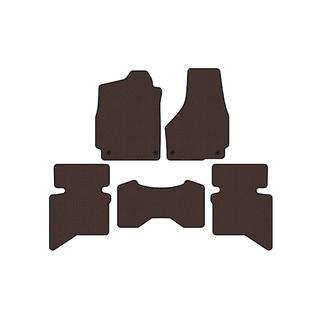Rubber floor mats Carsuit (2009+, 5-seater/Double cab, brown) Dodge RAM (DS/DJ/D2) 2009–2024 photo 1