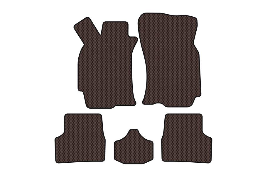 Fiat Albea 2002-2012 Rubber Floor Mats Carsuit (SD, Brown) Image