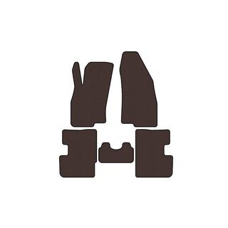 Rubber floor mats Carsuit (2011-2018, HB, 3-door, brown) Fiat Punto Grande/EVO 2006-2018 photo 1