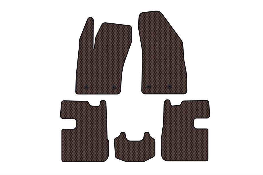 Fiat Tipo 2016- Rubber Floor Mats Carsuit (SD, Brown) Image