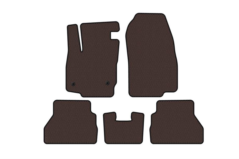 Ford B-Max 2012-2017 Rubber Floor Mats Carsuit (Brown) Image