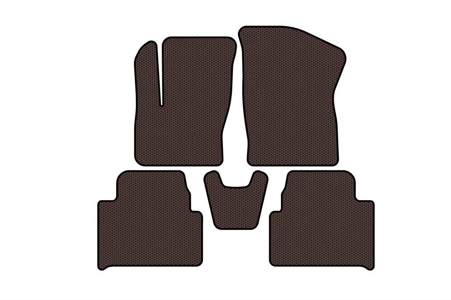 Ford C-Max 2004-2010 Rubber Floor Mats Carsuit (Brown) Image