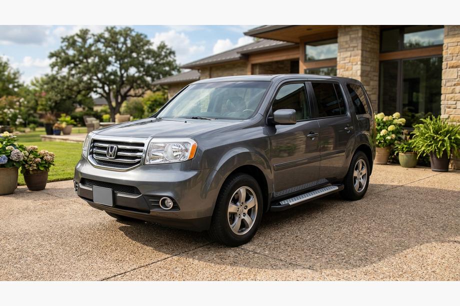 Honda Pilot 2008-2015 Side Steps Allmond Grey (2 pcs, Aluminum) Image