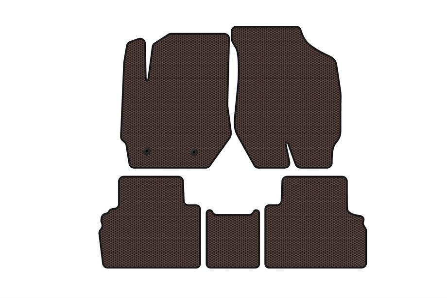 Ford Escape 2008-2013 Rubber Floor Mats Carsuit (Brown) Image