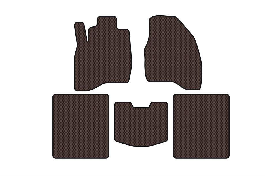 Ford Explorer 2011-2019 Rubber floor mats Carsuit (2015-2019, 5-seater, brown) Image